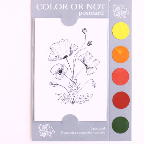 COLOR OR NOT KARTPOSTAL -Gelincik