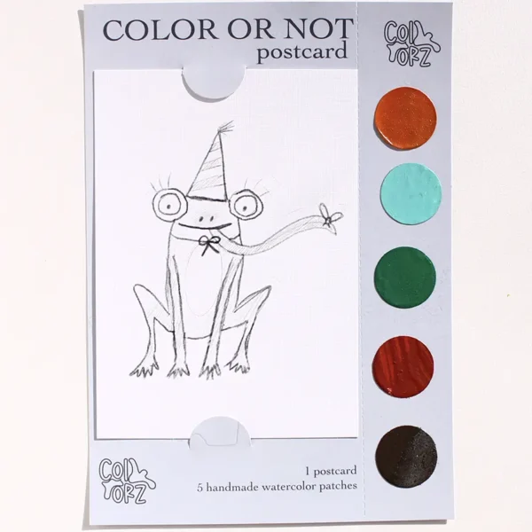 COLOR OR NOT KARTPOSTAL - Kurbağa (Çocuk Serisi)