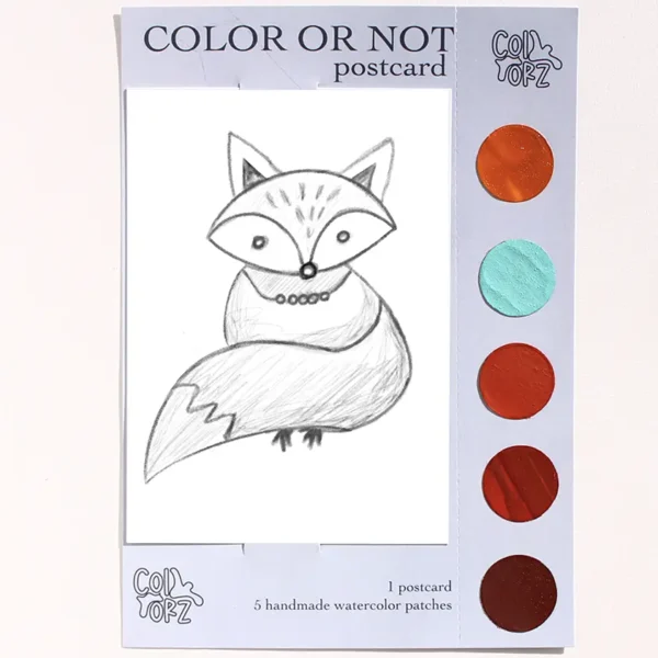 COLOR OR NOT KARTPOSTAL - Tilki (Çocuk Serisi)