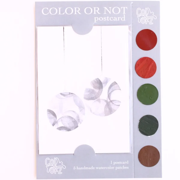 COLOR OR NOT KARTPOSTAL - Ağaç Süsü (Yeni Yıl Serisi)