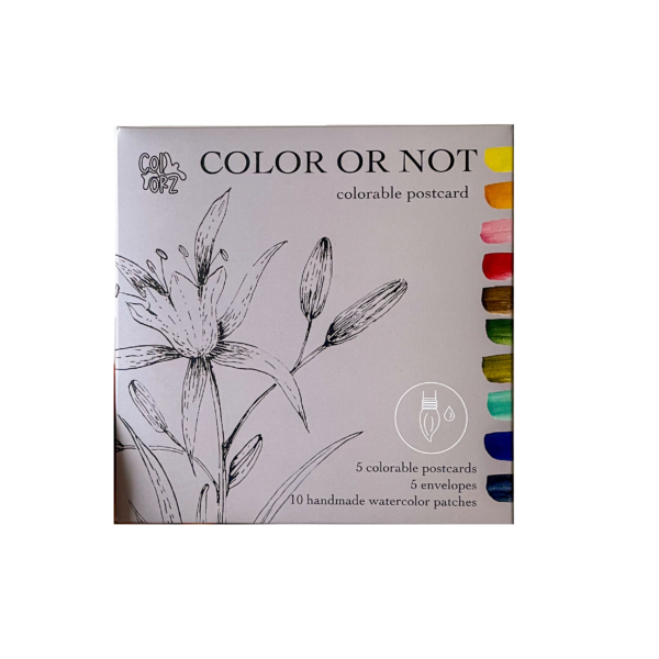 COLOR OR NOT KARE KARTPOSTAL SETİ (Labofem Serisi)